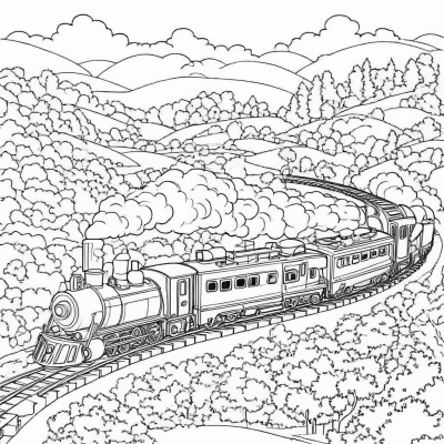 Train in the Countryside