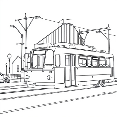 Trolleybus in the City
