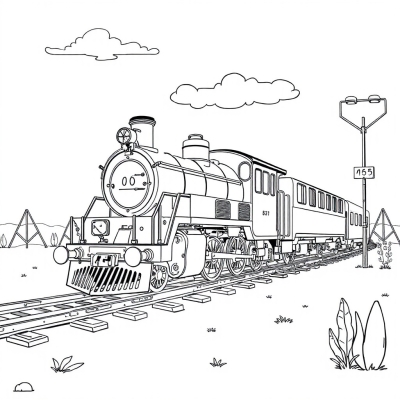 Vintage Train for Kids
