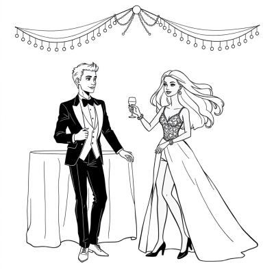 Barbie and Ken at the Ball