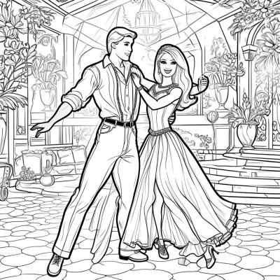Barbie and Ken Dancing
