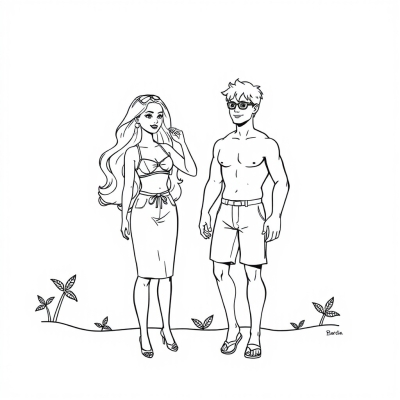 Barbie and Ken in Summer