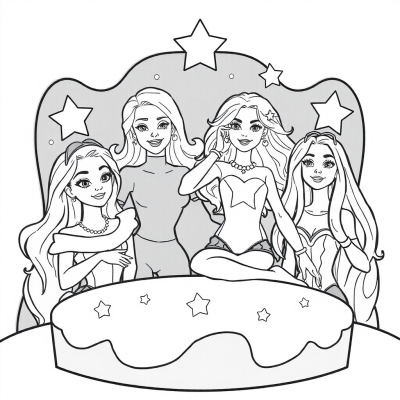 Barbie and Stars