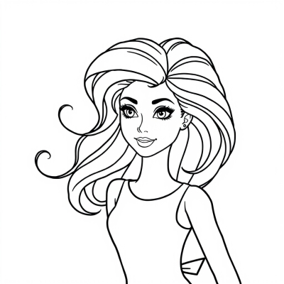 Barbie Twirls Her Hair