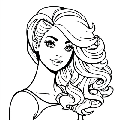 Barbie Curls Her Hair