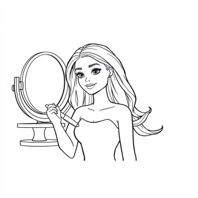 Barbie Gets Her Hair Done
