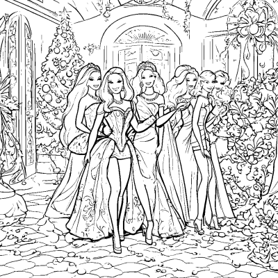 Barbie and Friends Go to the New Year's Ball