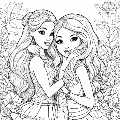 Barbie and Friends Hugging