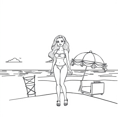 Barbie at the Beach