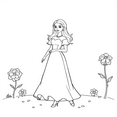Barbie in a Beautiful Dress