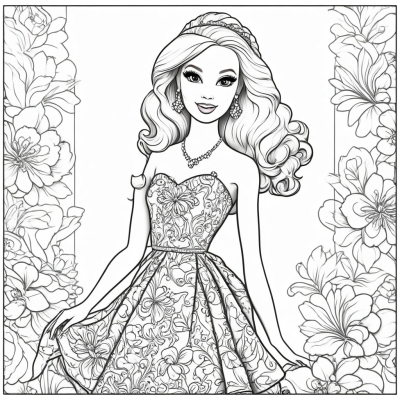 Barbie in a Stunning Dress