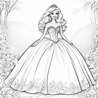 Barbie in a Glamorous Ball Gown