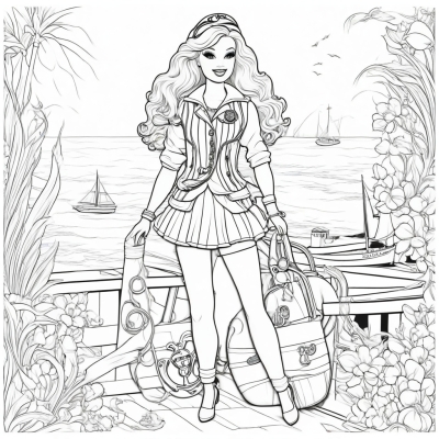 Barbie in Marine Style