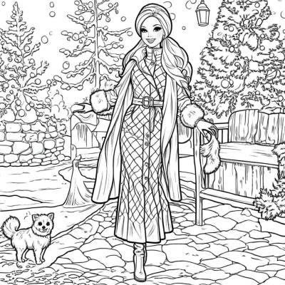 Barbie in Winter Outfit