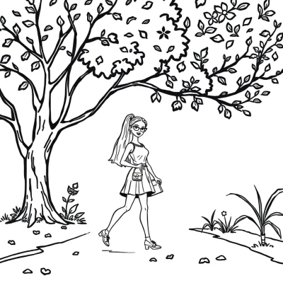 Barbie Goes for a Walk