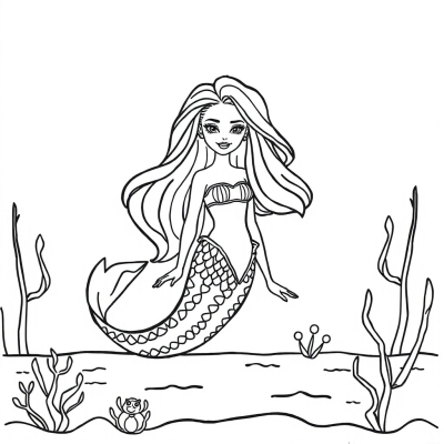 Barbie the Mermaid with the Narwhal