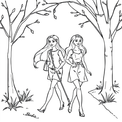 Barbie on a Walk