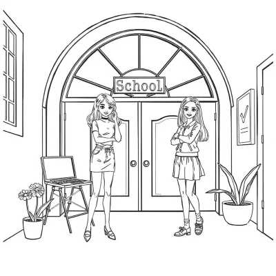 Barbie Escaped from School