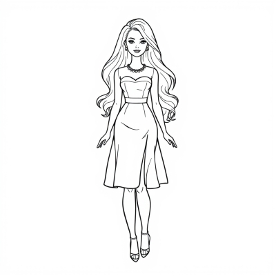 Fashionable Barbie Dress