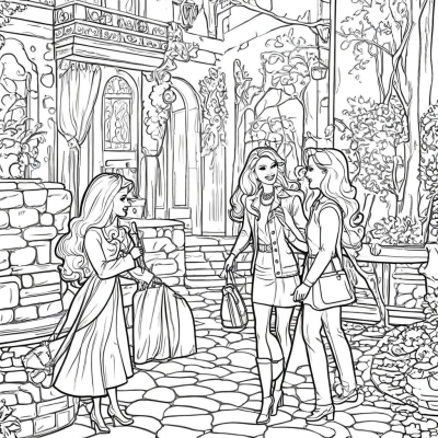 Barbie Talks with Her Friend