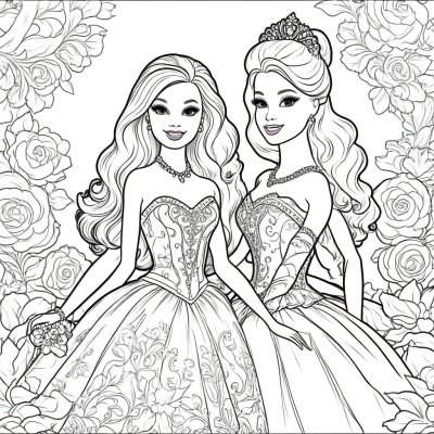 Barbie and Friend at the Ball