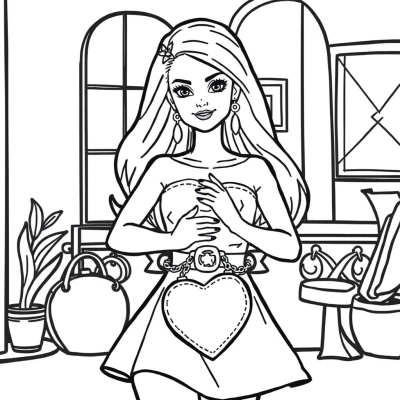 Barbie with Heart-Shaped Purse