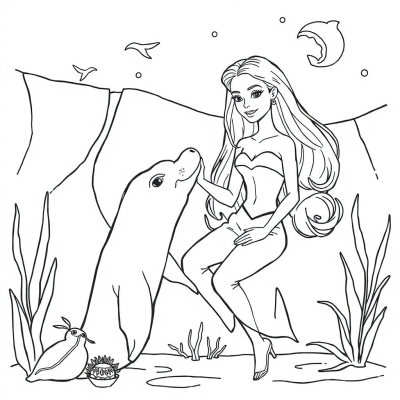 Barbie with a Sea Lion