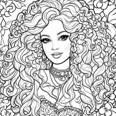 Curly Hair Barbie