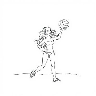 Beach Volleyball with Barbie