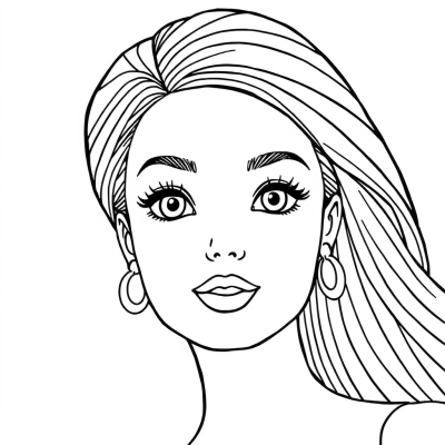 Close-up of Barbie