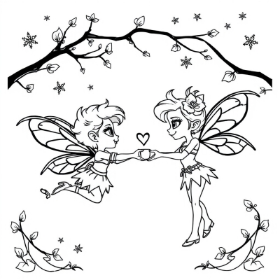Cupid Flirting Scene