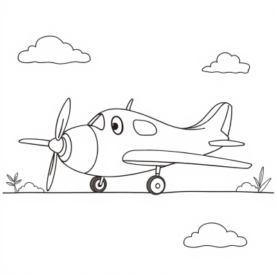 Cute Airplane for Kids