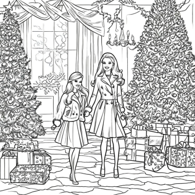 Barbie on the Christmas Tree