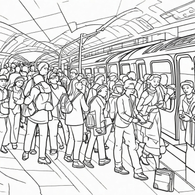 People at the Subway Station