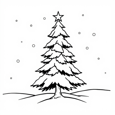 Snowy Christmas Tree