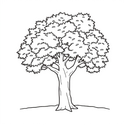 Tree with Lush Crown