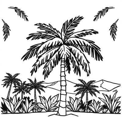 Tropical Palm Tree