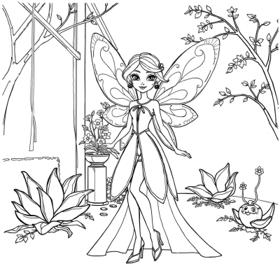 Winx Bloom in a Fancy Dress