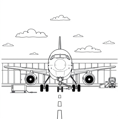 Airplane at the Airport