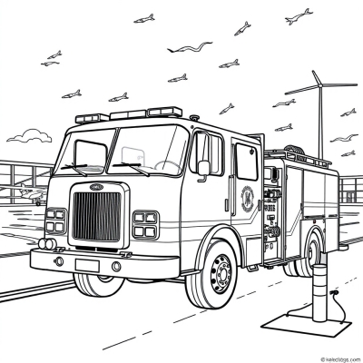 Fire Truck at the Airport
