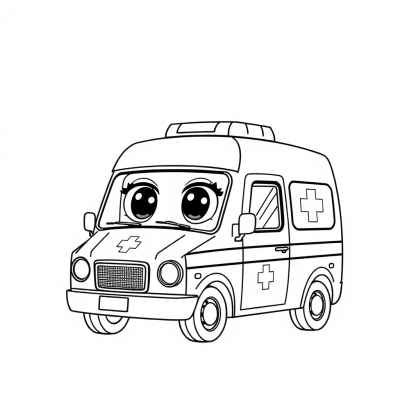Ambulance with Eyes