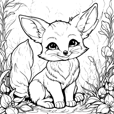 Anime Little Fox Cub