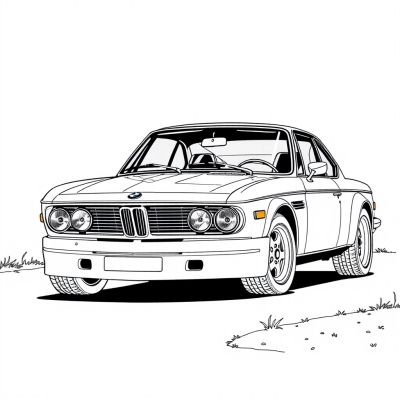BMW 3.0 CSL Sports Car