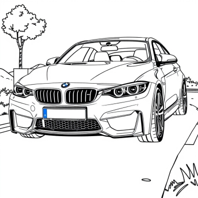 Sporty BMW Car