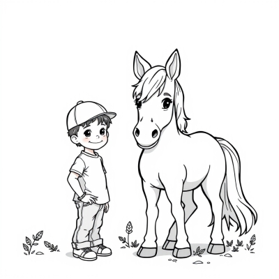 Boy and Pony