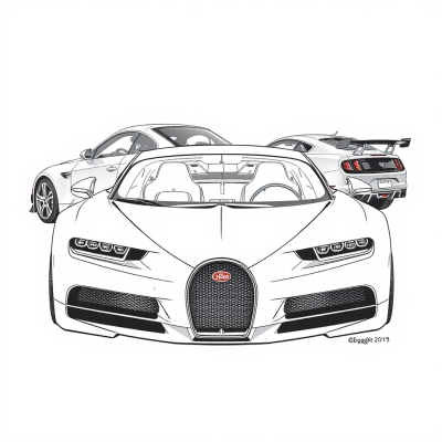 Bugatti Chiron from Different Angles