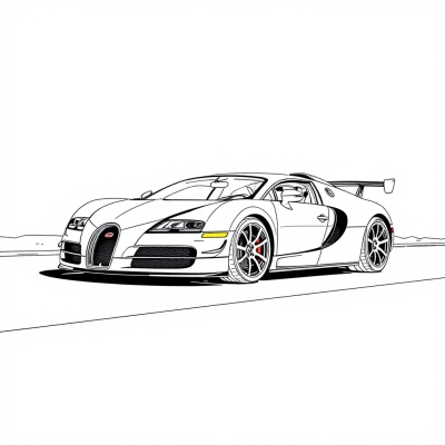 Гоночный Бугатти Veyron GTR