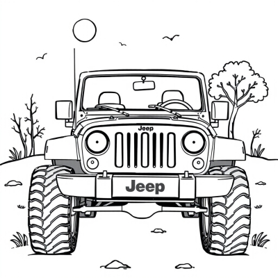 Cartoon Jeep