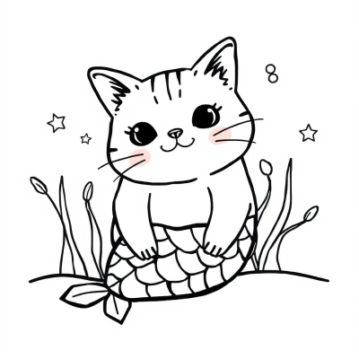 Pusheen Mermaid Cat