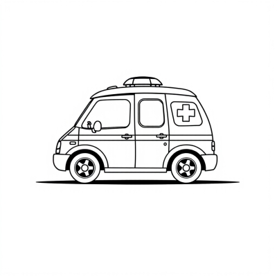 Cute Ambulance  for Kids